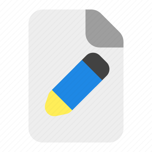 Edit, file, document, format, extension, page, data icon - Download on Iconfinder