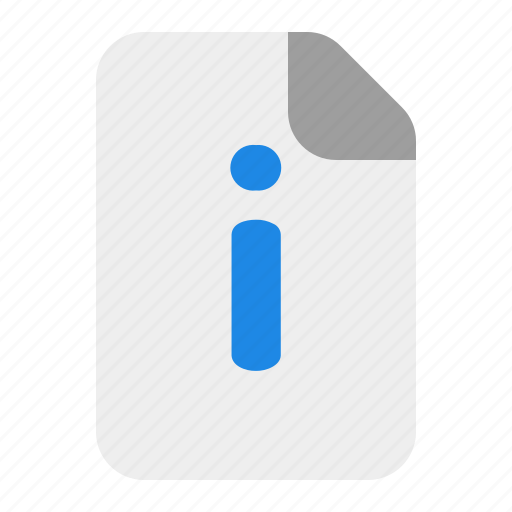 Information, file, document, data, page, extension, info icon - Download on Iconfinder