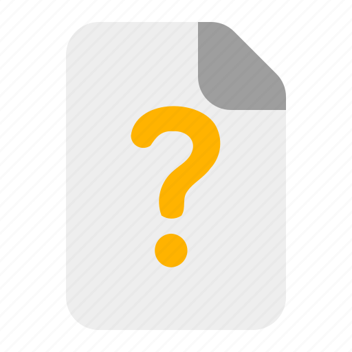 Question, file, document, format, page, data, extension icon - Download on Iconfinder