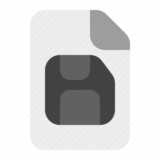 Save, file, document, paper, page, data, floppy icon - Download on Iconfinder