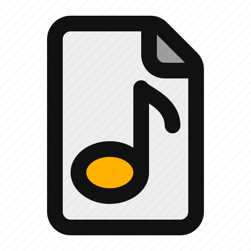 Music, file, document, format, extension, data, audio icon - Download on Iconfinder