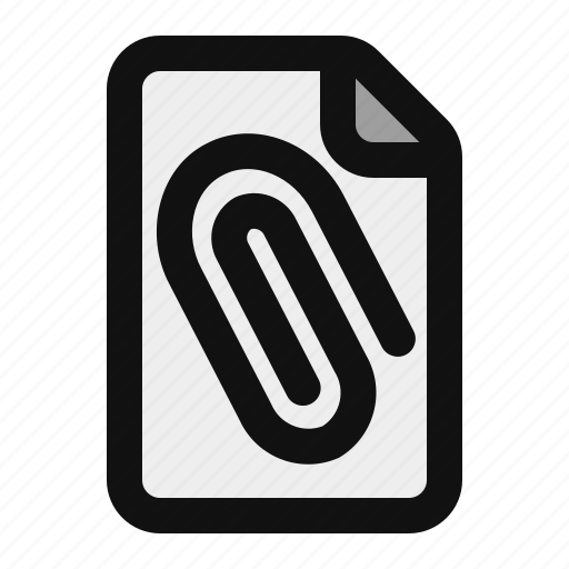 Attachment, file, document, format, extension, paper, data icon - Download on Iconfinder