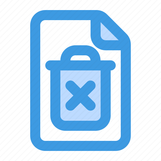 Trash, file, remove, delete, recycle bin, document, page icon - Download on Iconfinder