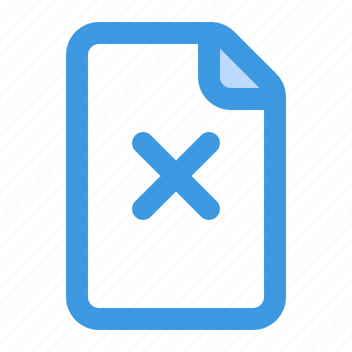 Delete, file, remove, document, data, page, paper icon - Download on Iconfinder