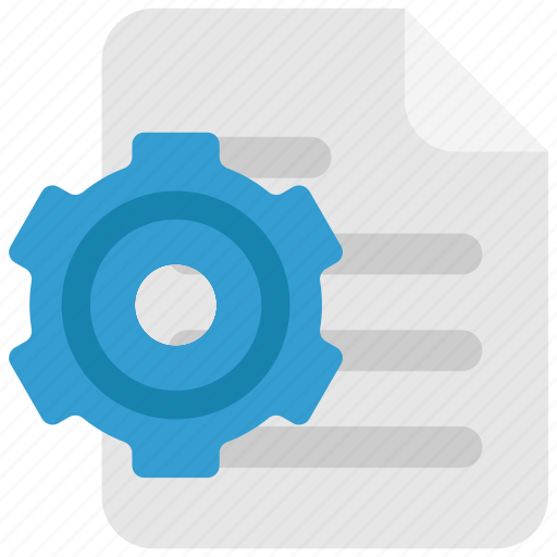 Doc, document, file, page, paper, settings icon - Download on Iconfinder