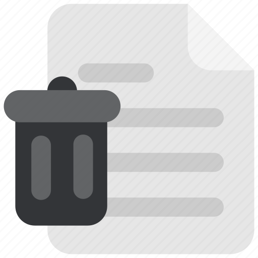 Doc, document, file, files, page, paper, trash bin icon - Download on Iconfinder