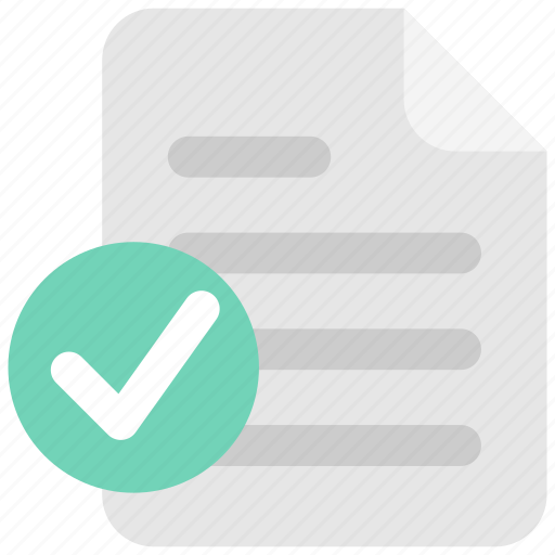 Approved, doc, document, file, page, paper icon - Download on Iconfinder