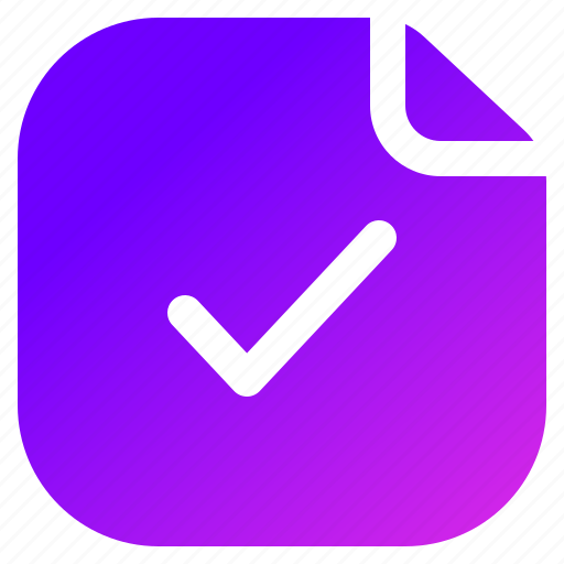 Approve, verified, note, taking, organization, productivity, digital icon - Download on Iconfinder