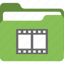 digital file folder, document storage, movie folder, user interface, video folder 