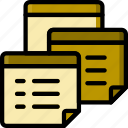 document, file, folder, notes, write