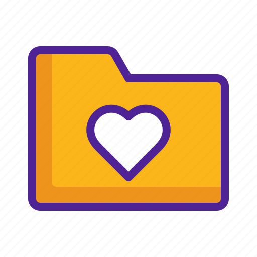 Archive, data, document, folder, love icon - Download on Iconfinder