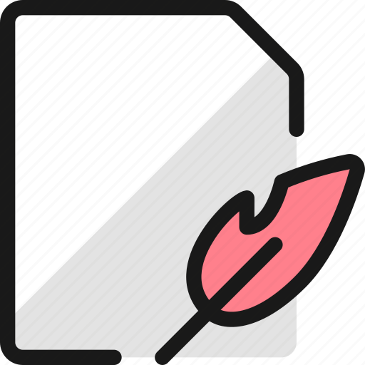 Common, file, quill icon - Download on Iconfinder