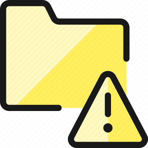 Folder, warning icon - Download on Iconfinder on Iconfinder