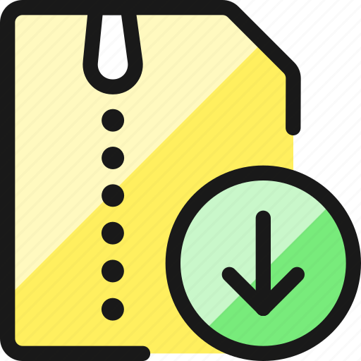 Zip, file, download icon - Download on Iconfinder