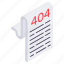 404 file, file format, filetype, file extension, document 