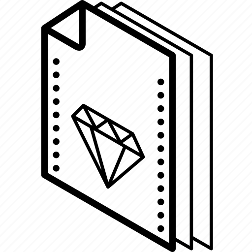 Folder Isometric Sketch File Icon