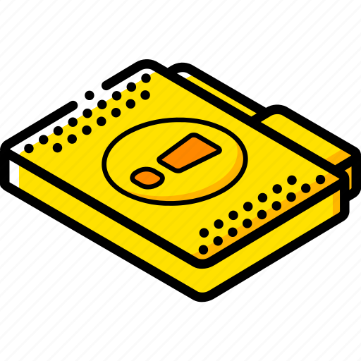 File, folder, important, isometric icon - Download on Iconfinder