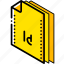 file, folder, indesign, isometric 