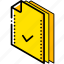 accepted, file, folder, isometric 