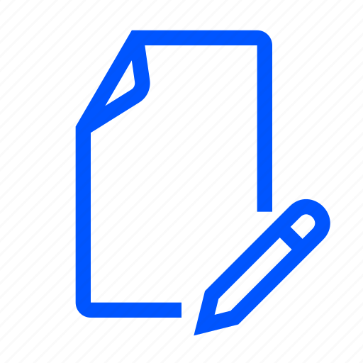 File, pencil, pen, document, edit icon - Download on Iconfinder