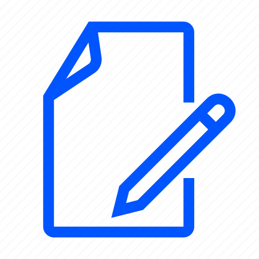 File, pencil, pen, document, edit icon - Download on Iconfinder