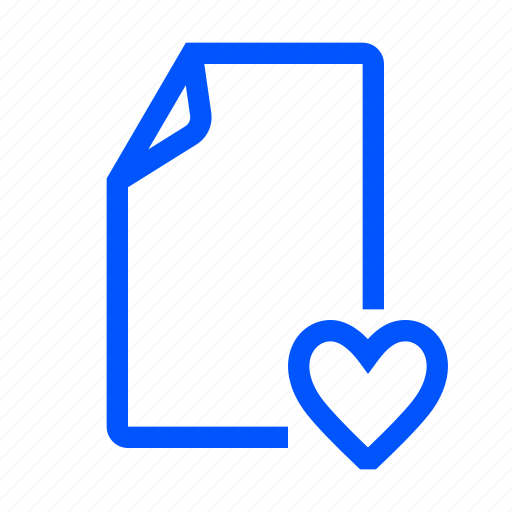 File, favourite, like, document, heart icon - Download on Iconfinder
