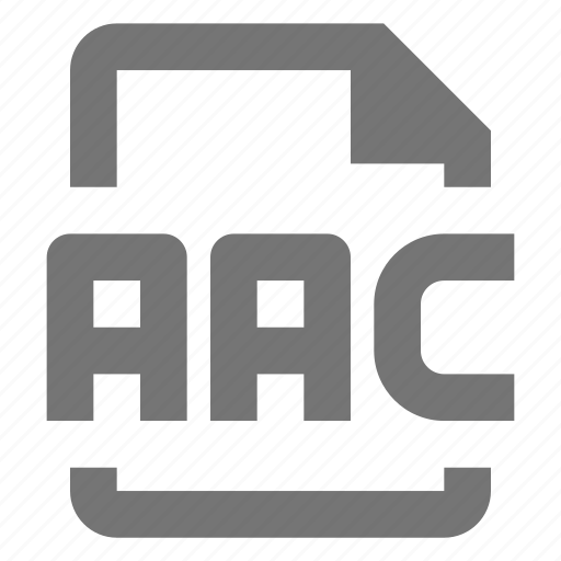 Aac, audio, file, document, format, paper, sheet icon - Download on Iconfinder