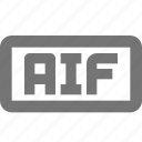 aif, audio, document, file, format, type