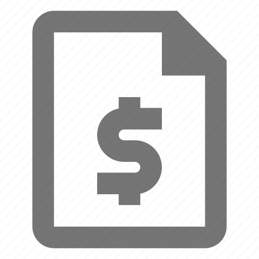 Dollar, file, money, currency, document, paper, sheet icon - Download on Iconfinder