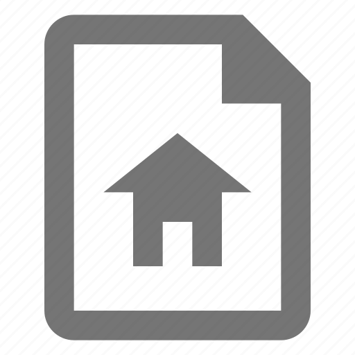File, home, house, document, paper, sheet icon - Download on Iconfinder