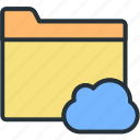 cloud, files, folder