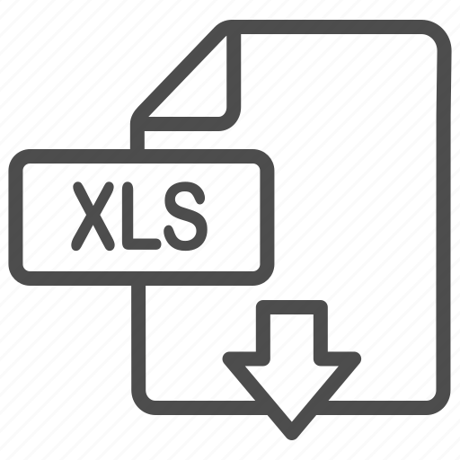 Document Download Excel File Xls Icon Download On Iconfinder