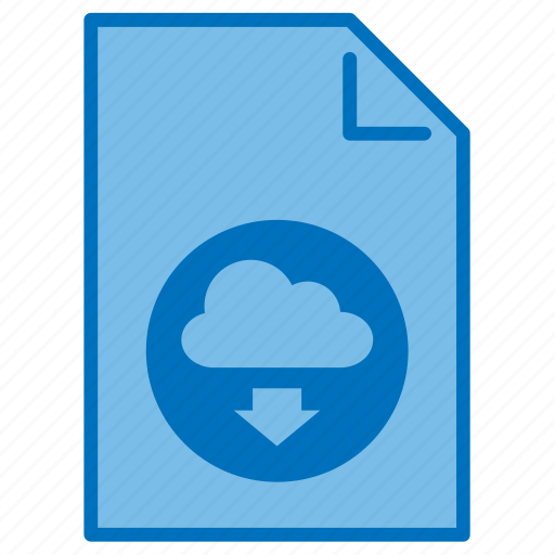 Cloud, document, download, file, filetype, format, type icon - Download on Iconfinder