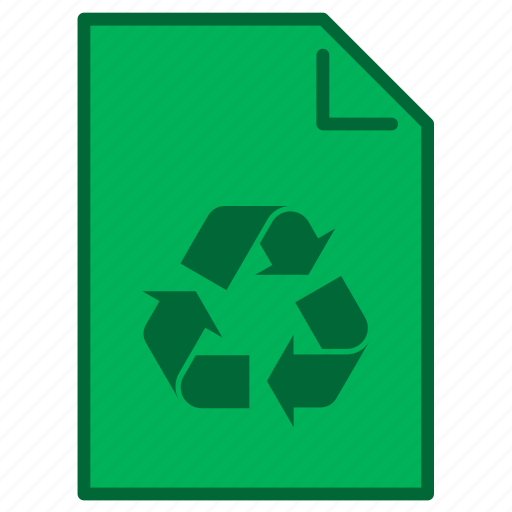 Document, file, format, recycle, recycling, sign, type icon - Download on Iconfinder