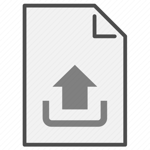 Arrow, document, file, filetype, format, type, upload icon - Download on Iconfinder