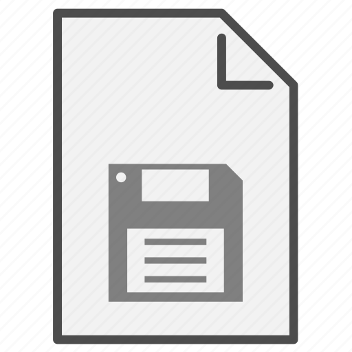 Document, file, filetype, floppy disk, format, save, type icon - Download on Iconfinder
