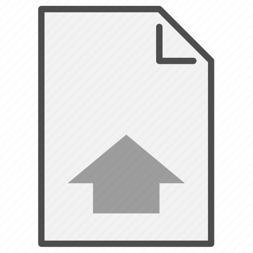 Arrow, document, file, filetype, format, type, upload icon - Download on Iconfinder