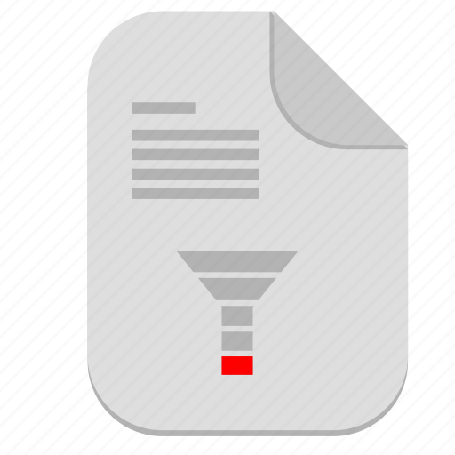 Chart, description, document, file, funnel, sales icon - Download on Iconfinder