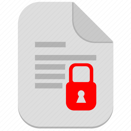 Document, file, lock, secure icon - Download on Iconfinder