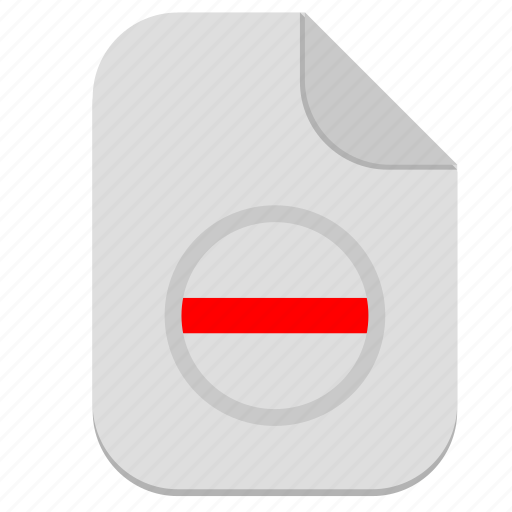 Cut, document, file, minus, operation icon - Download on Iconfinder