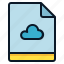 cloud, file, save, storage 