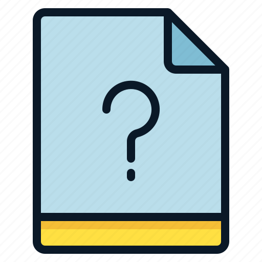File, miscellaneous, question, unknown icon - Download on Iconfinder