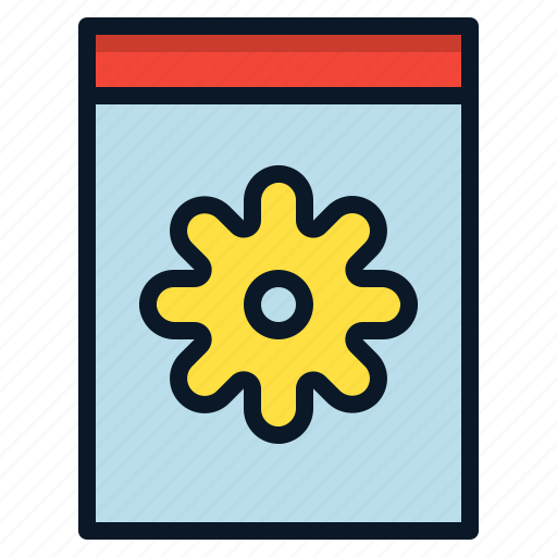 File, gear, setting, system icon - Download on Iconfinder