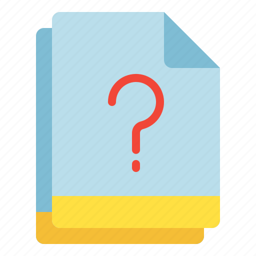 File, miscellaneous, multiple, question, unknown icon - Download on Iconfinder