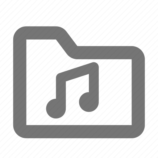 Audio, folder, music, sound, archive, document, file icon - Download on Iconfinder