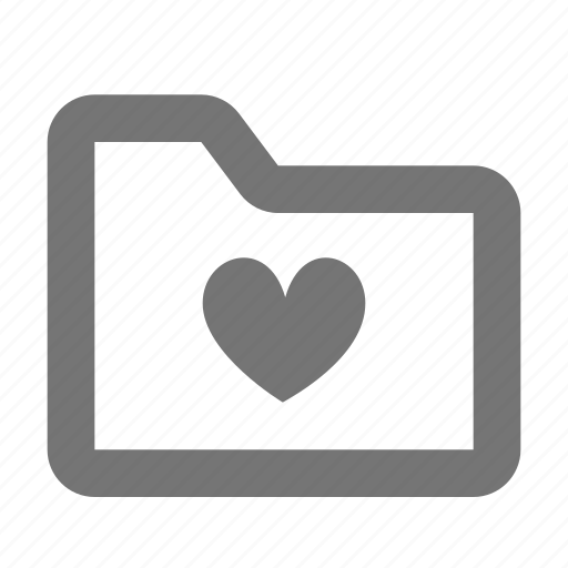 Favorite, folder, heart, like, archive, document, file icon - Download on Iconfinder