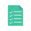 checklist, document, survey, tasklist 