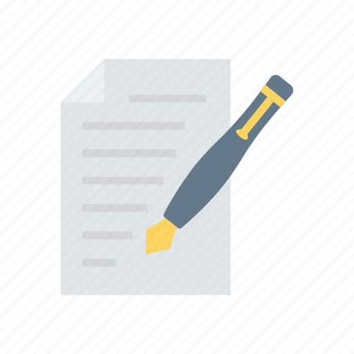 Contract, edit, sign, write icon - Download on Iconfinder