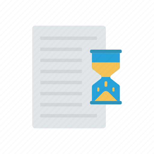 Deadline, document, hourglass, stopwatch icon - Download on Iconfinder