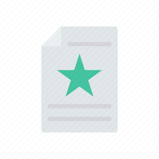 Document, favorite, file, flyer icon - Download on Iconfinder